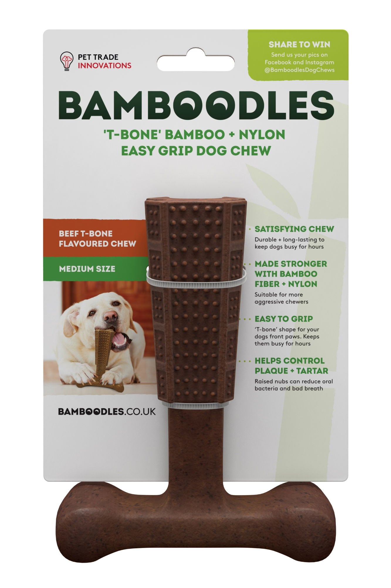 Bamboodles T-bone Beef Flavour Medium 6