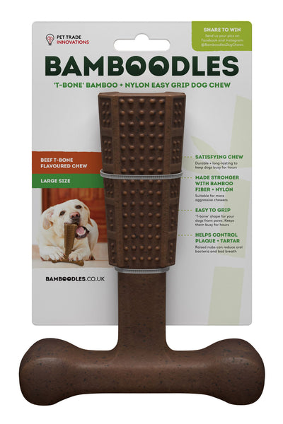 Bamboodles T-bone Beef Flavour Large 7"