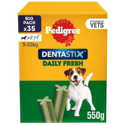 PEDIGREE DENTASTIX Fresh Daily Dental Chews Small Dog Treat 35 Sticks