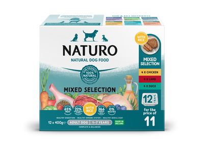 Naturo Adult Variety Pack With Rice Tray 12x400g