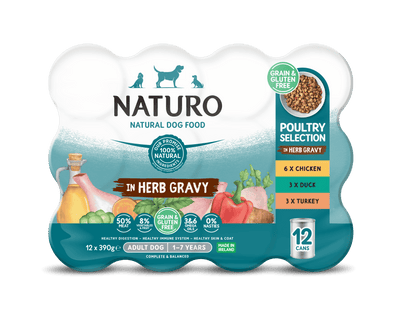Naturo Adult Variety Pack Grain Free Can 12x390g
