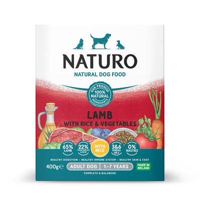 Naturo Adult Lamb & Rice With Veg Tray 400g