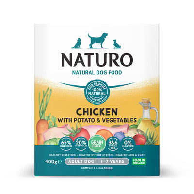 Naturo Grain Free Chicken & Potato With Veg Tray 400g
