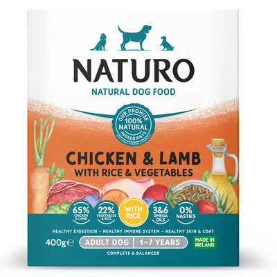 Naturo Chicken Lamb & Rice With Veg Tray 400g