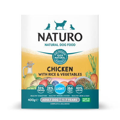 Naturo Light Chicken & Rice With Veg Tray 400g