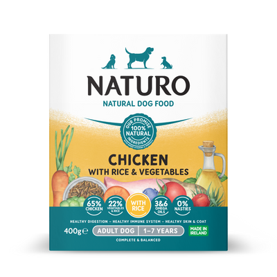 Naturo Chicken & Rice With Veg Tray 400g