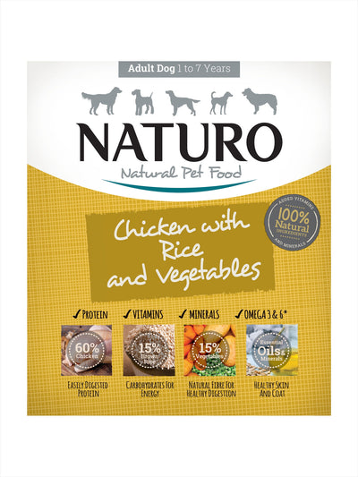 Naturo Chicken & Rice With Veg Tray 400g