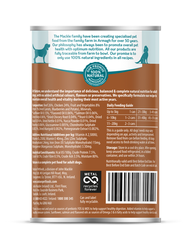 Naturo Adult Beef & Chicken In Jelly Can 390g