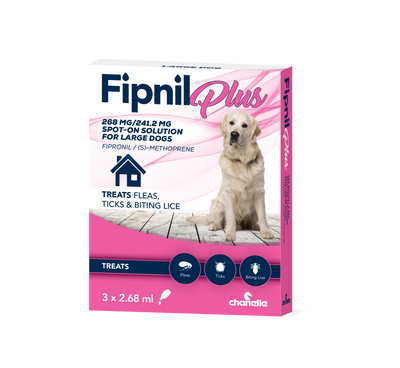 Fipnil Plus 268mg Lg Dog 3's