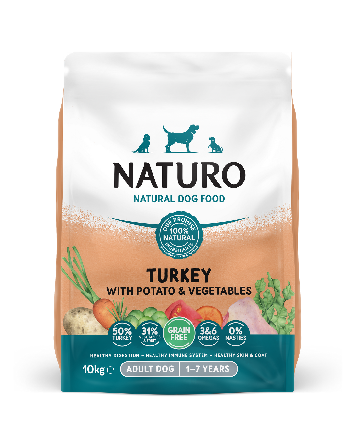 Naturo Complete Dry Dog Turkey Potato & Veg 10kg