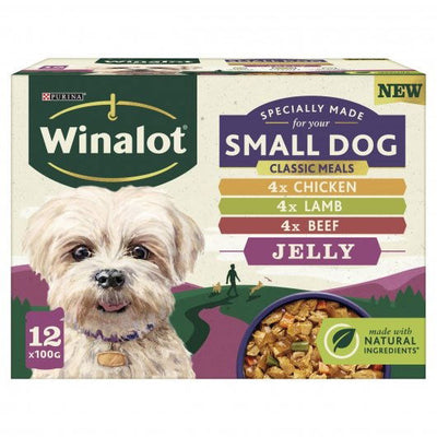 Winalot Small Dog Wet Dog Food Pouches Mixed In Jelly 12x1