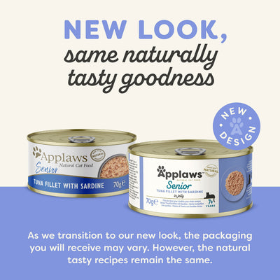 Applaws Senior Cat Tuna With Sardine 70g