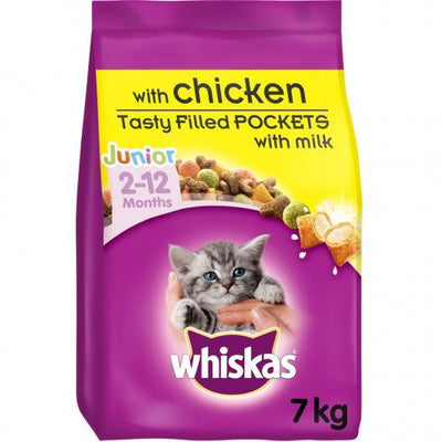 WHISKAS Kitten Chicken Dry Cat Food 7kg