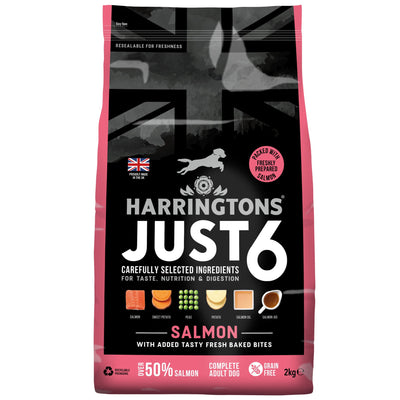 Harrington's Dog Just 6 Dry Salmon 2kg