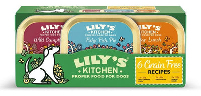 Lily's Kitchen Dog Wet Trays G/F Dinners Multi 6x 150g