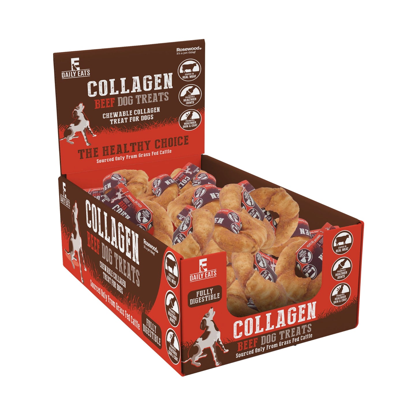Daily Eats Collagen Donut 3.5" Beef 15pk x75g