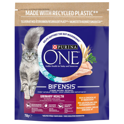 Purina One Urinary Health Adult Dry Cat Food Chicken 750g
