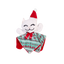 KONG Holiday Crackles Santa Kitty