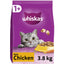 WHISKAS 1+ Chicken Adult Dry Cat Food 3.8kg