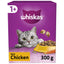 WHISKAS 1+ Chicken Adult Dry Cat Food 300g