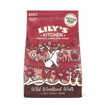 Lily's Kitchen Dog Duck  Salmon & Venison Wild Woodland Walk Adult Dry Food 12kg