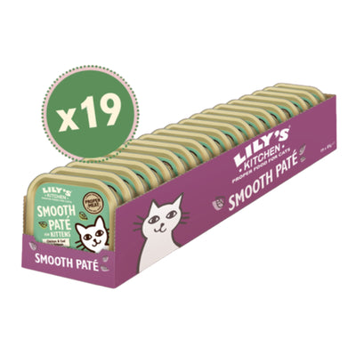 Lily's Kitchen Cat Chicken  Cod & Salmon Paté for Kittens 85g