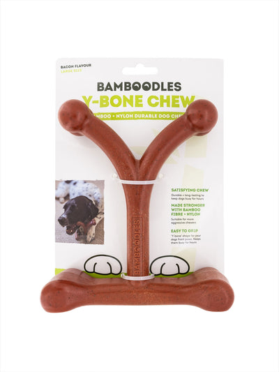 Bamboodles Y Bone Bacon Flavour Large