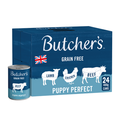 Butcher's Puppy Perfect Dog Food Tins - 24 x 400g