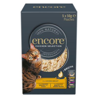 Encore Cat Broth Pouch Chicken Selection 5x50 per Pk