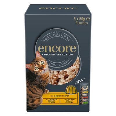 Encore Cat Pouch Chicken in Jelly - 5 x 50g