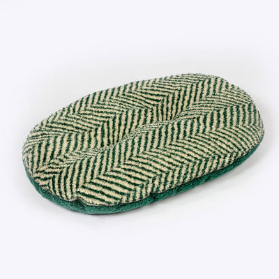 Fleece Green Herringbone Quilted Mattress Medium (27")