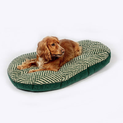 Fleece Green Herringbone Quiletd Mattress X Large (40")