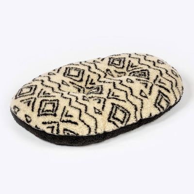 Fleece Neutral Geometric Quilted Mattress Small (21")