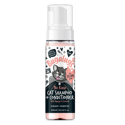 Bugalugs  2in1 Papaya&Coconut Cat NoRinse Shampoo 200ml