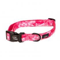 Long Paws - Funk The Dog Collar-Pink Camo  S