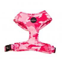 Long Paws - Funk The Dog Harness-Pink Camo  L