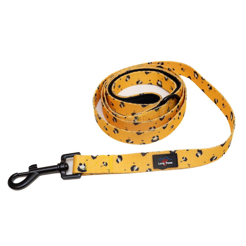 Long Paws - Funk the Dog Lead-Mustard Panda  Medium