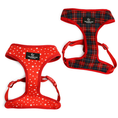 Tartan/Star Reversible Harness Medium