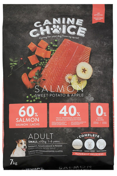 Canine Choice Super Premium Gf Small Adult Dry Salmon 7kg