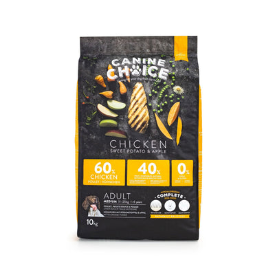 Canine Choice Super Premium Gf Medium Adult Dry Chicken 10kg
