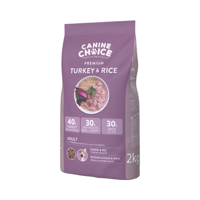 Canine Choice Premium Adult Dry Dog Food 2kg - Turkey