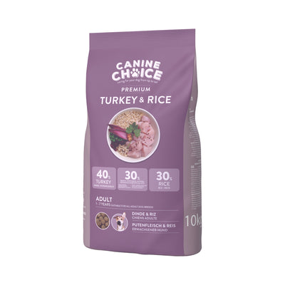 Canine Choice Premium Adult Dry Dog Food 10kg - Turkey