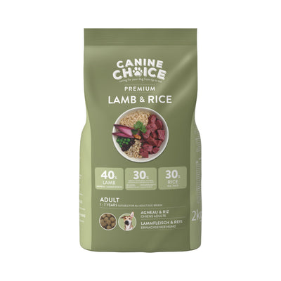 Canine Choice Premium Adult Dry Dog Food 2kg - Lamb