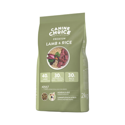 Canine Choice Premium Adult Dry Dog Food 2kg - Lamb
