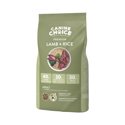 Canine Choice Premium Adult Dry Dog Food 10kg - Lamb