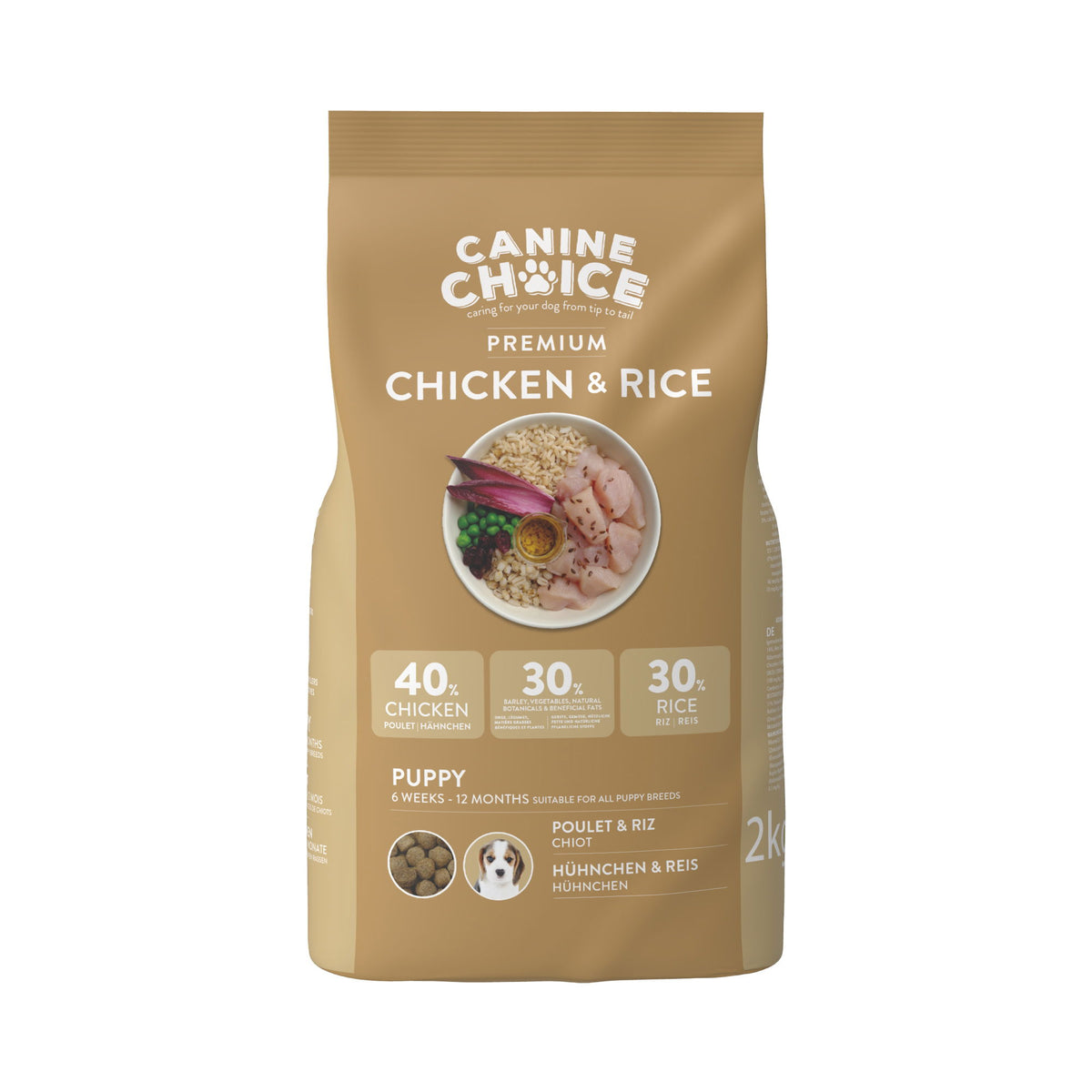 Canine Choice Premium Puppy Dry Dog Food 2kg - Chicken – Vital Pet Group