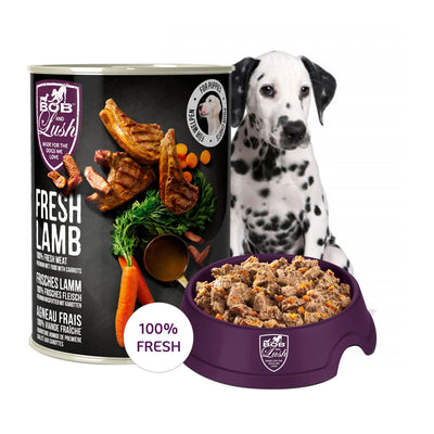 Bob And Lush Gf Puppy Wet Food In Tin Lamb 6x200g