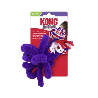 KONG Cat Active Rope Red & Purple