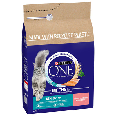 Purina One 7+ Dry Cat Food Rich In Salmon 2.8kg