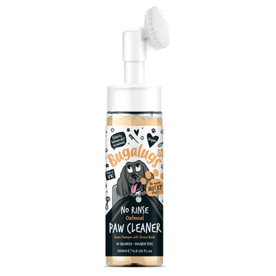 Bugalugs No Rinse Paw Cleaner Foam Shampoo 200ml - Oatmeal